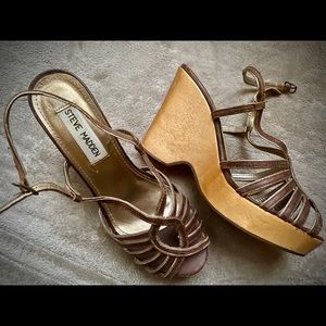 Steve Madden strappy wedges